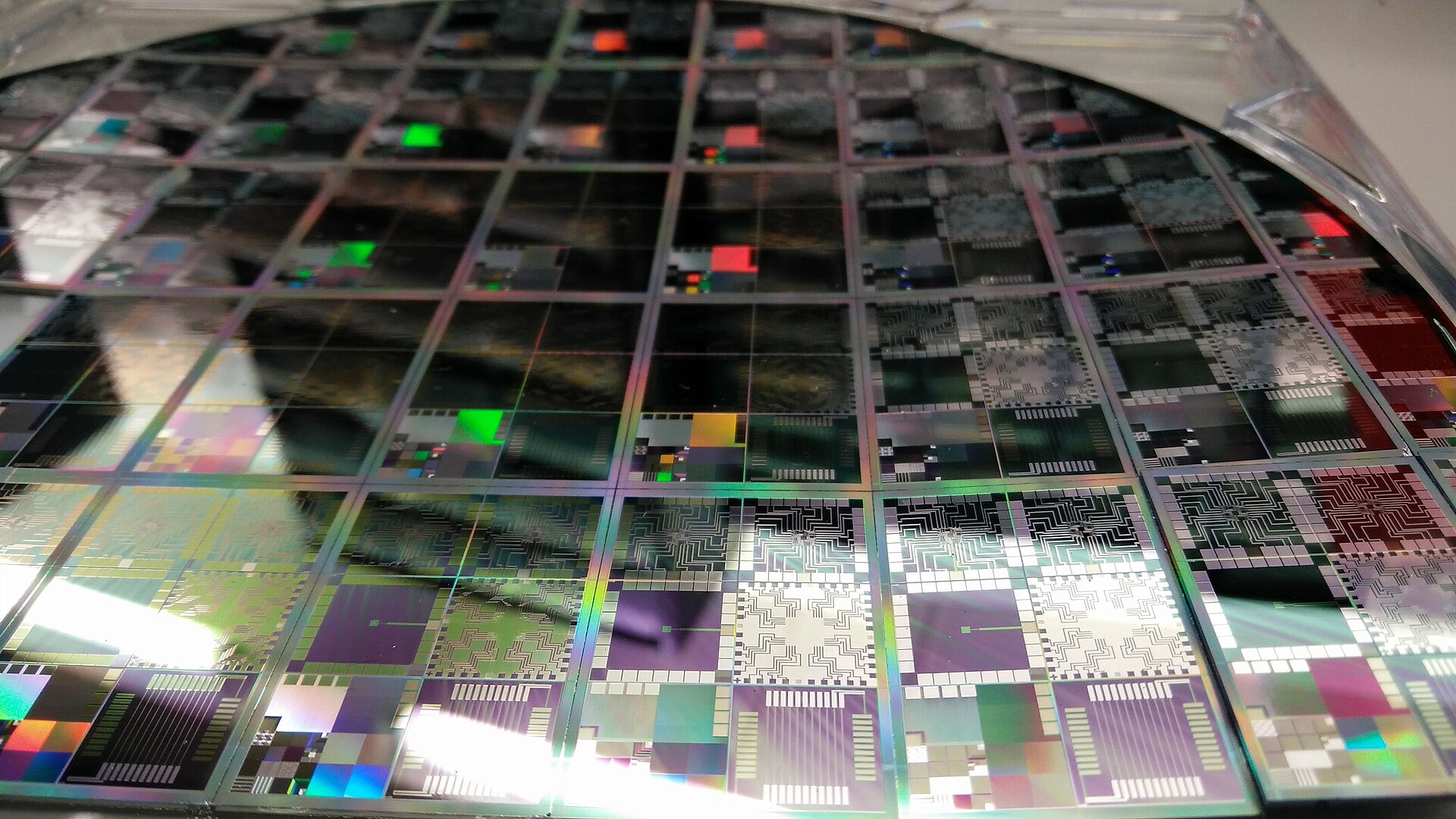Oblea real de semiconductores
