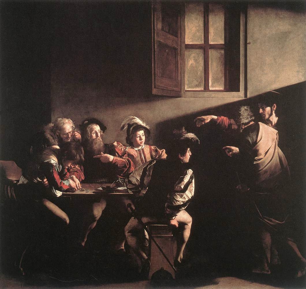 La vocación de San Mateo, Caravaggio
